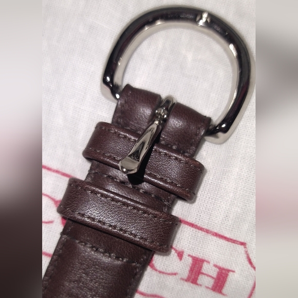 Vintage Coach brown leather belt - 8504 - Picture 4 of 7
